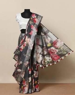 Linen Saree 42