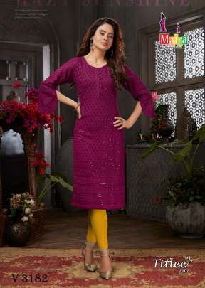 Lucknowi Kurti In 8 Color By Maira