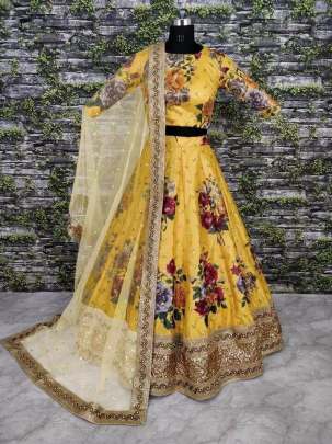 MC9034 Digital print  lehnga