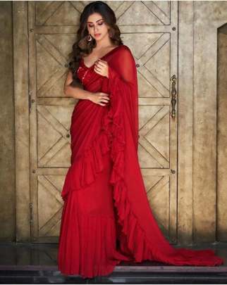 Mouni Roy Ruffle Design