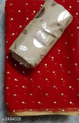 NAZNEEN FOIL WORK SAREE