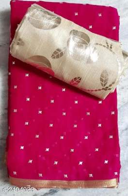 NAZNEEN FOIL WORK SAREE