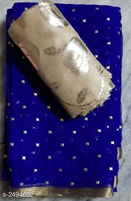 NAZNEEN FOIL WORK SAREE