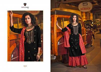 NITISHA NX's CHIRMI Palazzo Suit Collection