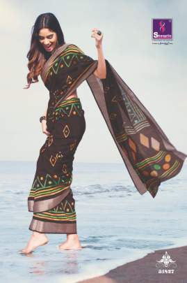 Neha Presents  Pure Soft Linen saree
