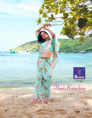 New Kanchana Vol 21 Shangrila s  Most Mangnhificent And Rich Collection Of Linen Cotton Sarees