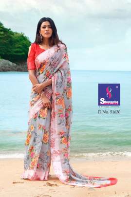 New Kanchana Vol 21 Shangrila s  Most Mangnhificent And Rich Collection Of Linen Cotton Sarees