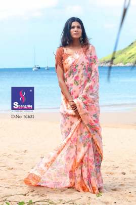 New Kanchana Vol 21 Shangrila s  Most Mangnhificent And Rich Collection Of Linen Cotton Sarees