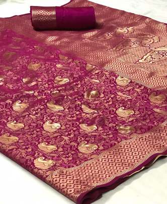 PRESENTING NEW DESIGNER LICHI COTTON SILK SAREE 