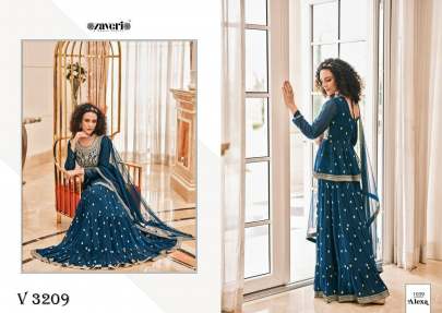 Palazzo Suit With Dupatta In 4 Color By Zaveri