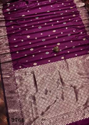 Pari Lichi Silk Saree with Broad Golden Border In Wine Color By Surati Fabric 