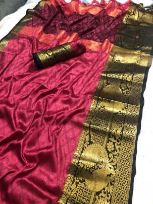 Peacock Pink Color Saree