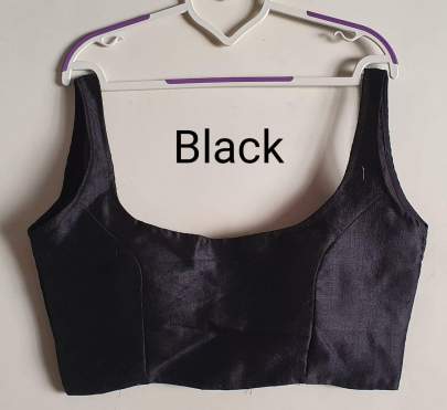 Phantom Heavy Silk Black Colour Blouse