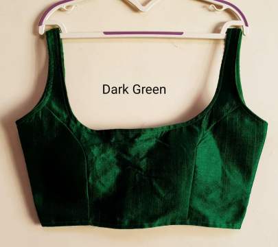 Phantom Heavy Silk Dark Green Colour Blouse