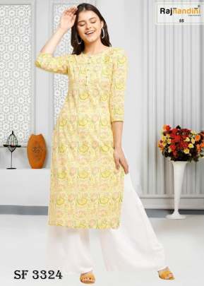 Print Vol    11 Printed Kurti In 5 Color By Rajnandini