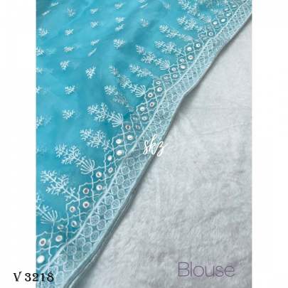 Pure Organza In 4 Color By Surati Fabric
