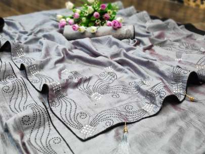  Pure Vichatra Two Ton Silk Grey