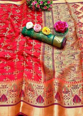 RANG RACHNA S BHAGALPURI  PINK COLOR SAREE FOR WEDDING