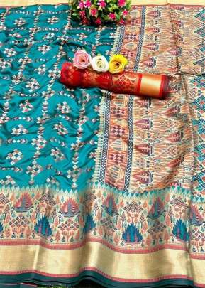 RANG RACHNA S BHAGALPURI  RAMA COLOR SAREE FOR WEDDING