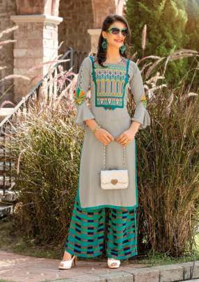 Rang Jyot Parin Vol 1 Kurti with Palazzo Wholesale Catalog 8 Pcs