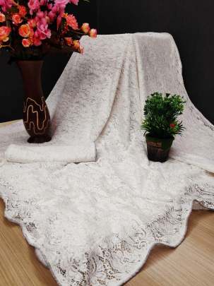  Raschel jecard White