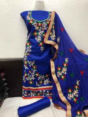 Renu Designer Embroidery And Diamond DRESS