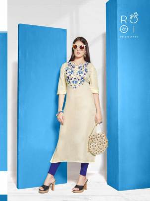 Rooi Arohi by Nakoda Kurti Wholesale Catalog 8 Pcs