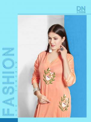 Rooi Arohi by Nakoda Kurti Wholesale Catalog 8 Pcs