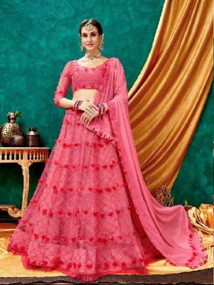 SILK HERITAGE VOL-15 GAJARI COLOR LUCKNOWI WORK 