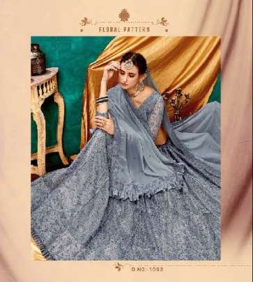 SILK HERITAGE VOL-15 GREY COLOR LUCKNOWI WORK