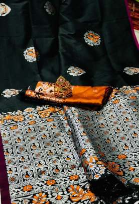 SOFT SILK SAREE WITH ATTRACTIVE GOLD AND SILVER JARI WEAVING WORK WITH MEENA RICH LOOK PALLU