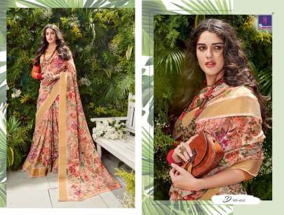 Sakshi Cotton Vol 4 Rich Collection Of Linen Slub Sarees Full Catalogue Set