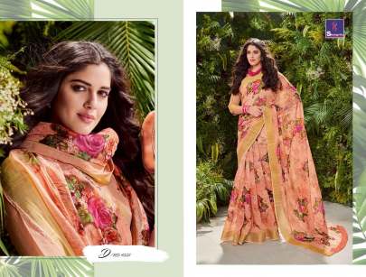 Sakshi Cotton Vol 4 Rich Collection Of Linen Slub Sarees Full Catalogue Set