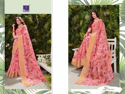 Sakshi Cotton Vol 4 Rich Collection Of Linen Slub Sarees Full Catalogue Set