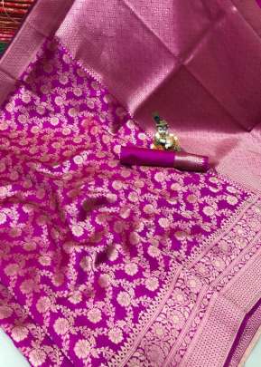 Shagun Banarasi Silk Pink Colour Saree