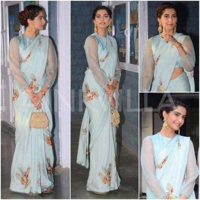 Sonam Kapur Partywear Saree