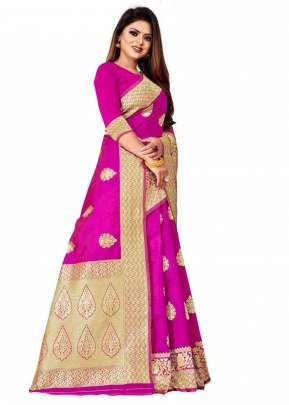 Surbhi Banarasi Silk Pink Color Saree