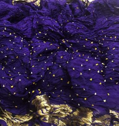 Svayambhu Pure Viscose Bandhani Violet