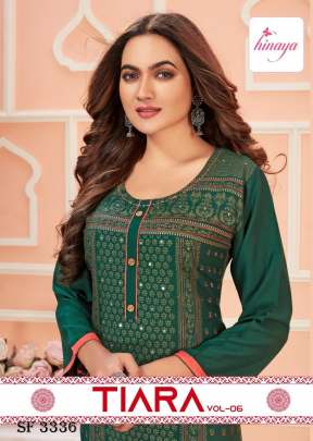 TIARA VOL - 6 Designer Kurti In 8 Design By Hinaya