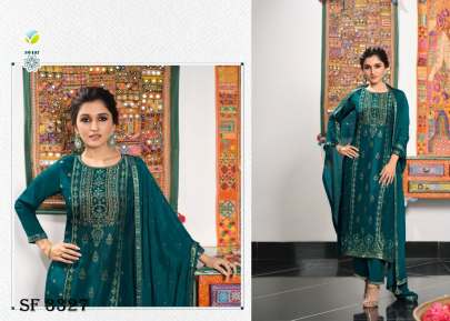 TUMBAA - ZARI Suit In 7 color By Vinay Fashion LLP