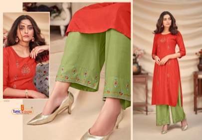 Tunik house Fashion Vol 2 Designer Kurti With Palazzo Collection