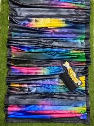 ULTRA SATIN WITH PRINT AND SHINING LACE