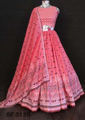 Vaishali Silk Lehenga In Pink Color By LNB