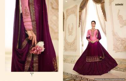 Zubeda Mishti 2 Satin Georgette Embroidered Salwar Suits 