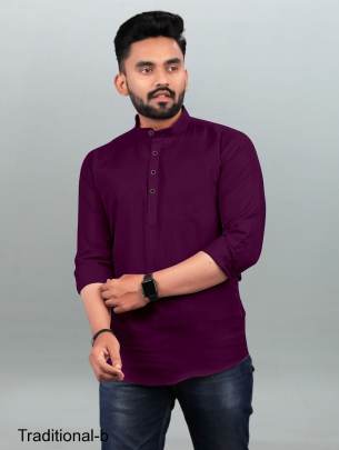 Wine Short Kurta for every function Traditional