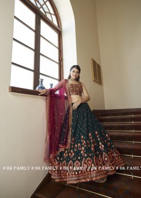 BRIDESMAID VOL   16 Designer Lehengha Choli In Rama Color By SHUBHKALA  