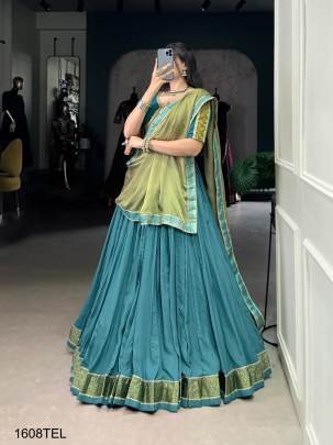 classic silhouettes,Teal blue fresh colors Garba nights just got an upgrade LNB1608TEL