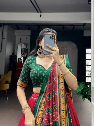 Festive fashion should feel as special as the moment rich Tasar silk paired with bold design and iconic shine  LNB1255RED