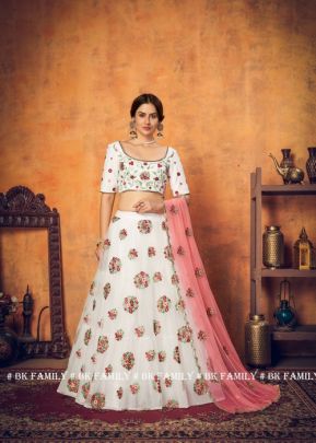 GIRLY VOL  18 Bridal Look Lehengha Choli In white Color By SHUBHKALA  