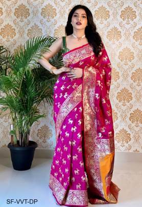 Wholesalers of Banarasi Silk Sarees Surat - Buy Banarasi Silk